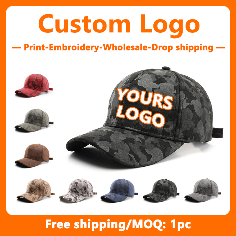 Outdoor Sport Logo - Custom Logo Embroidery Camouflage Hat for