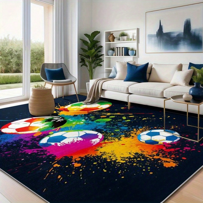 Colorful Graffiti Splash Footb - Outdoor Sport Background recension och pris